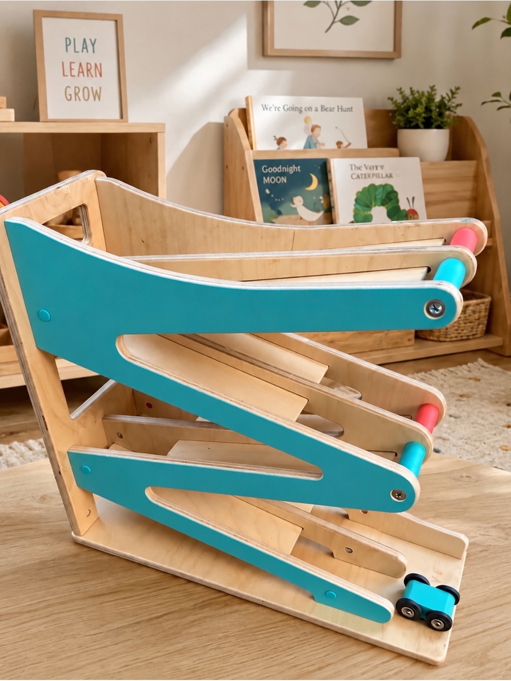 Lovevery Car Ramp Racer - Montessori Motor Skills Toy